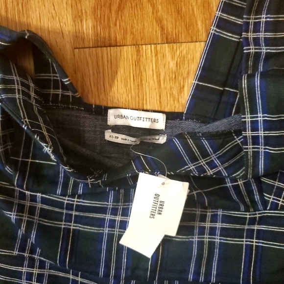 NWT Urban Outfitters Dark Plaid Jumpsuit - Picture 4 of 6
